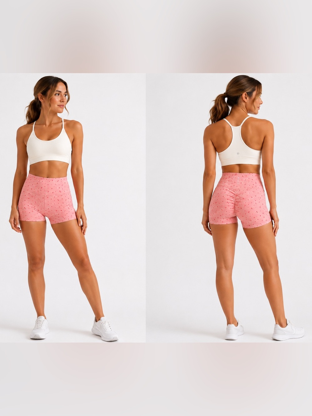 WILO the Label Cute Pink Printed Bike Shorts for Women